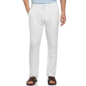 Visitor Men’s Linen Ecru Cream Pants Sz L